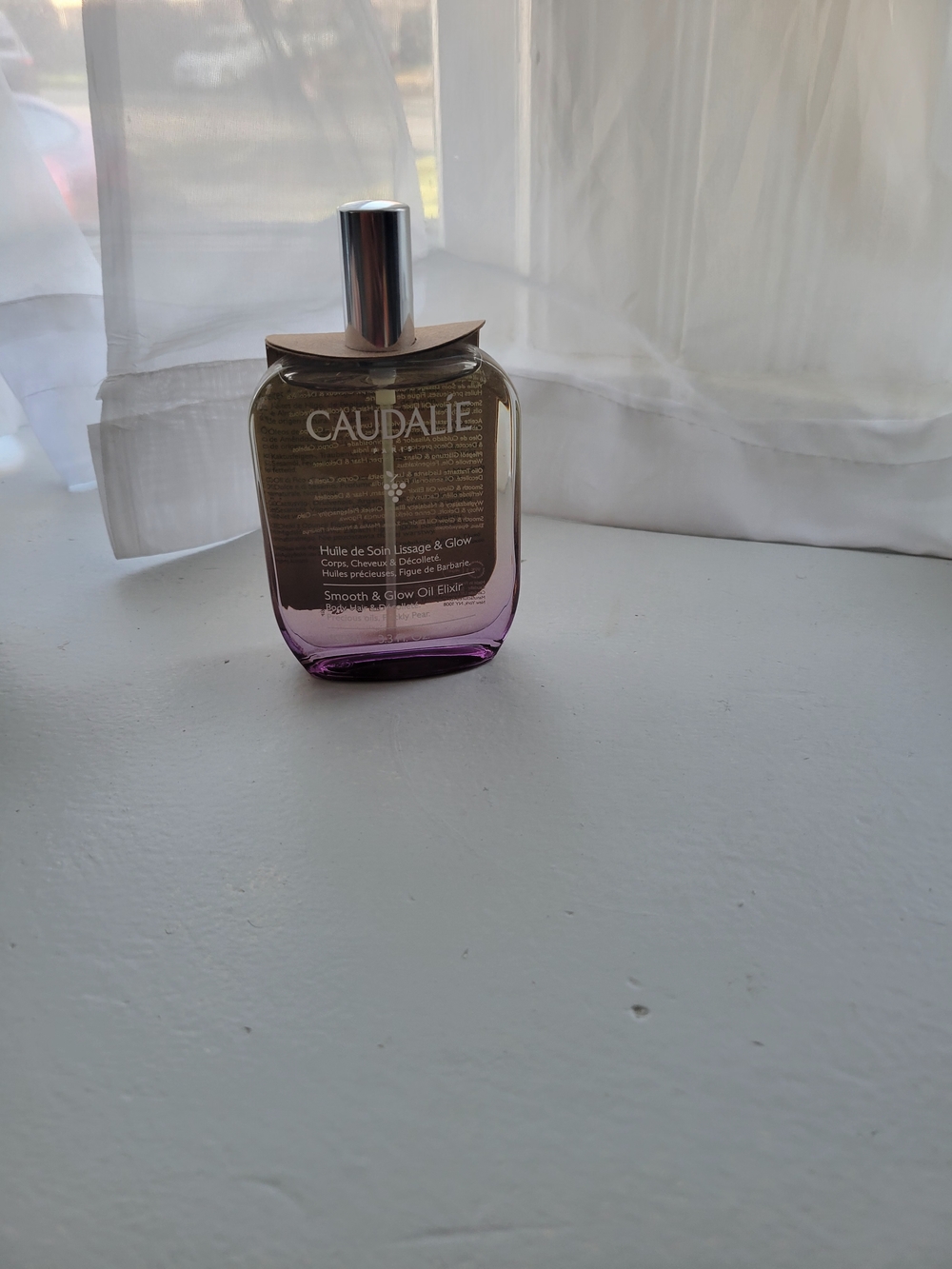 Caudalie Smooth & Glow Oil Elixir - Gold and Purple Bottle